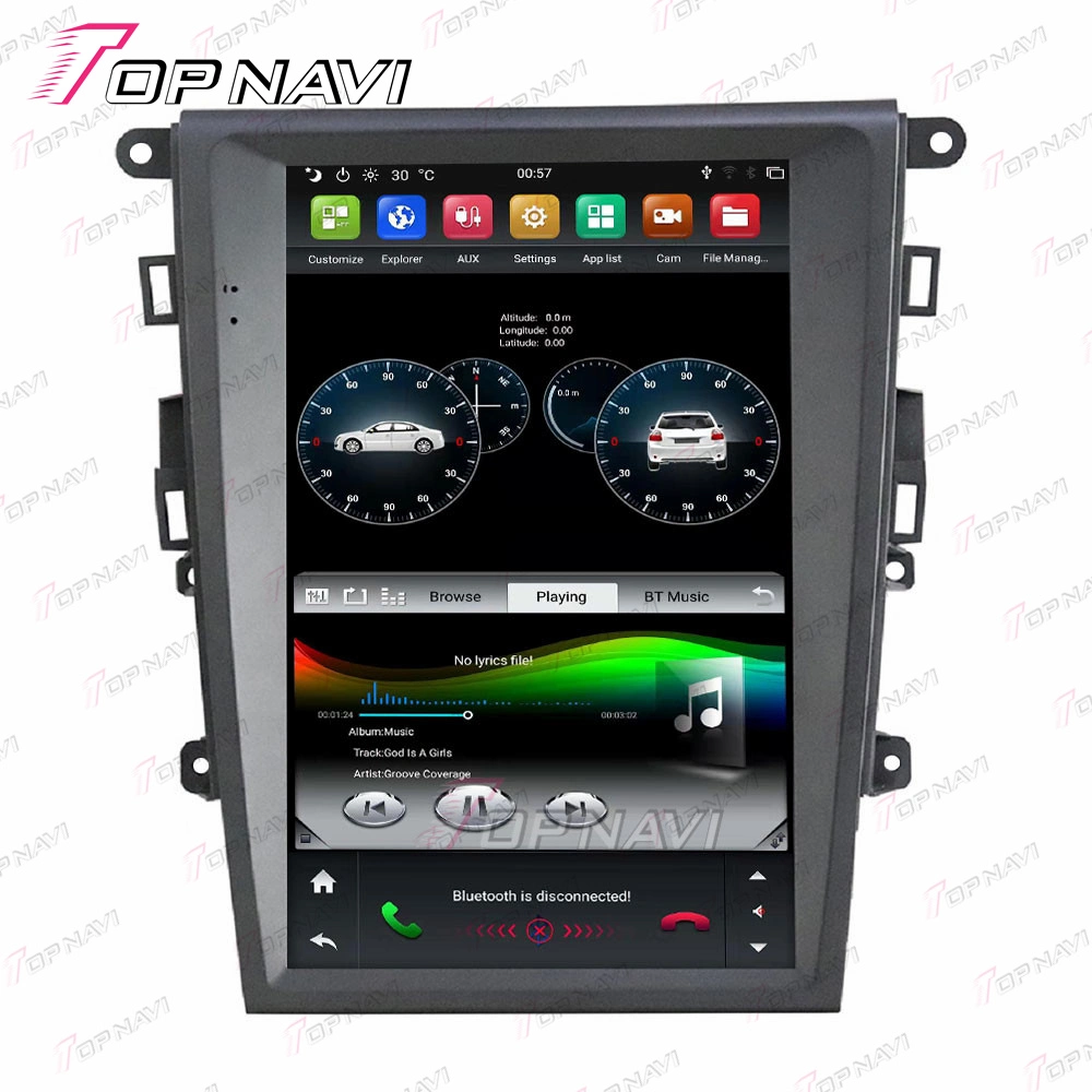 1920*1080 12,1 pouces pour lecteur de DVD de voiture Ford Mondeo 2013 2014 2015 2016 2017 Unité de tête d'Android voiture GPS Radio