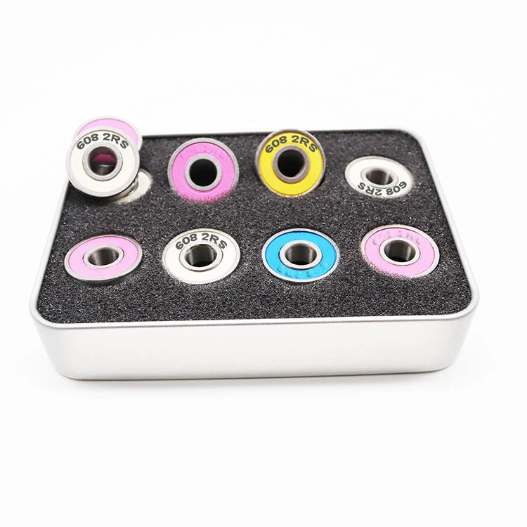 High quality/High cost performance Bearing Set 608zz Multiple Colour 608-2RS 8*22*7 mm for Skateboard Scooter Roller Ball Bearing 608 RS