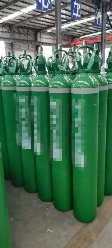 50L 200bar ISO High Pressure Vessel Seamless Steel Oxygen with Tulip Cap