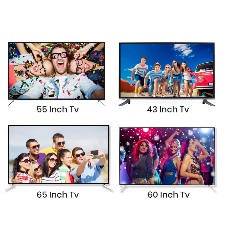 65 pulgadas de tamaño grande 4K Ultra televisor inteligente LED de alta definición televisión LCD de pantalla plana SIN CERCO