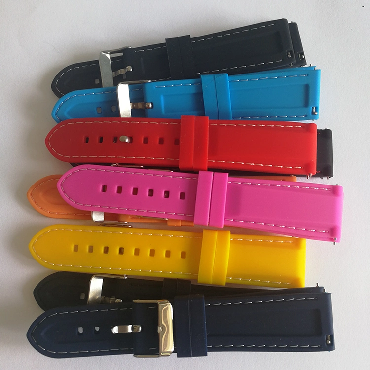 9 couleurs Bracelet en caoutchouc de silicone watch band bracelet Bracelet avec barre libre du ressort