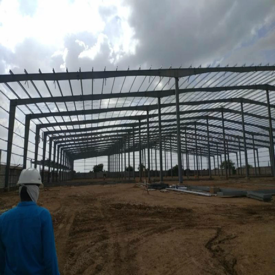 Cheaper Prefabricated Fabrication Light Steel Structure Construction Warehouse Modular Steel Building Frame