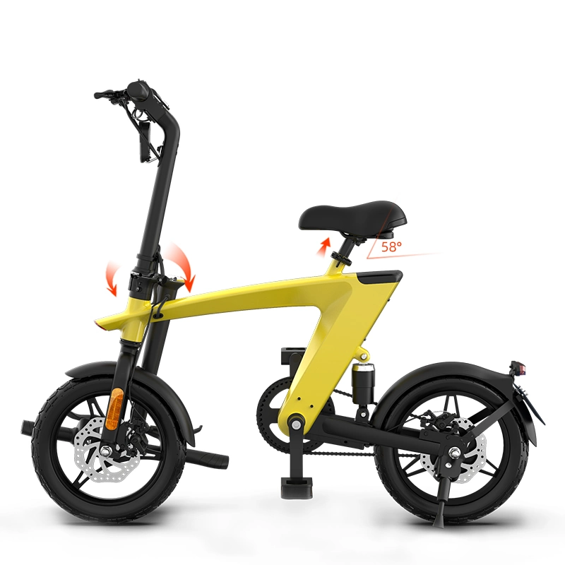 14 Inch Run-Flat Tire Fast Charge Lithium Battery Foldable High-Definition Screen Electric Bike