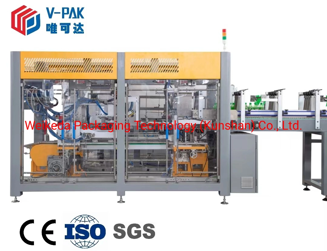 Top-Load-Wrapping Um Case Packer Machine Karton Ehemaligen Karton Verpackungsmaschine mit Schmelzkleber