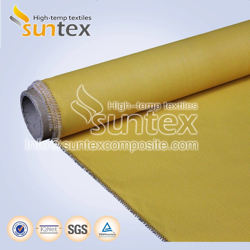 Silicone Shrink Tunnel Curtain Silicone Coated Glass Fabric High Temperature Resistant