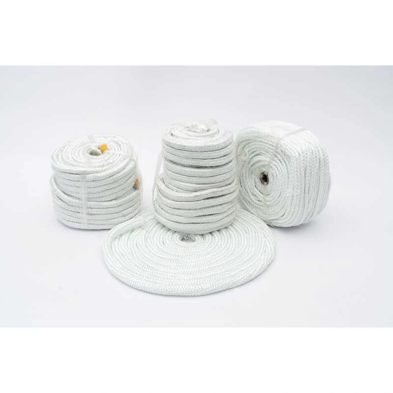 Competitive Price Good Quality Ceramic Synthetic Glass Fiber Square Braided Rope Fiberglass Products