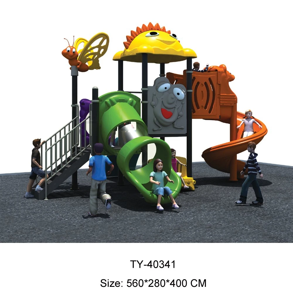 Plastic Outdoor Playground Slides, Professional Supplier (TY-170620)