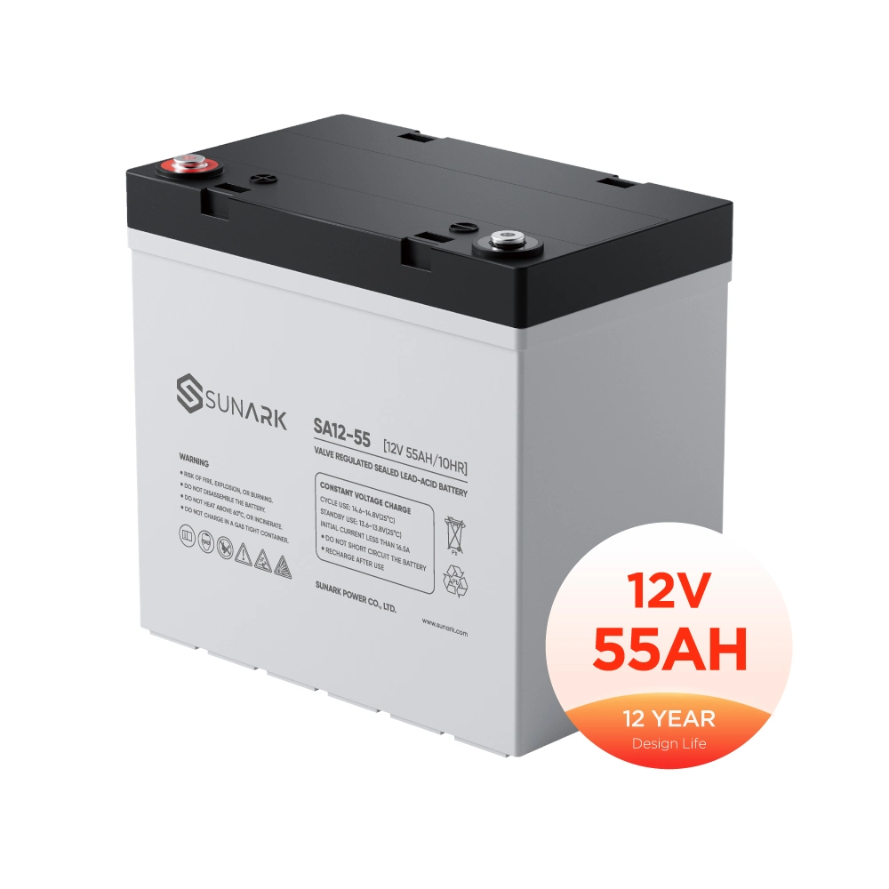 Горячая продажа Sunark герметичный свинцово-кислотный аккумулятор 6V 12V 15AH 20AH 25AH 55AH 75AH аккумуляторы для ИБП