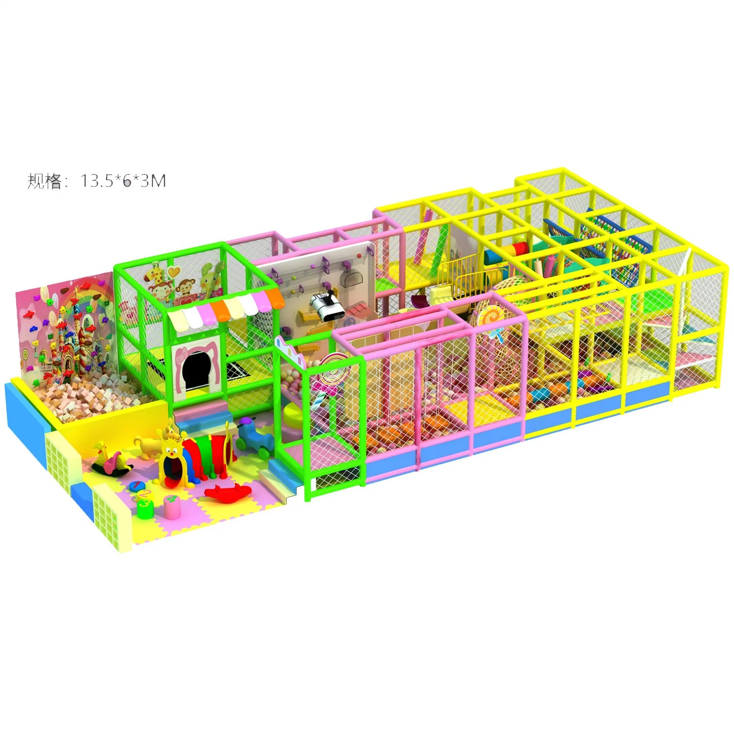 Amusement Equipment Children Park Soft Play Indoor Playground (12*9)