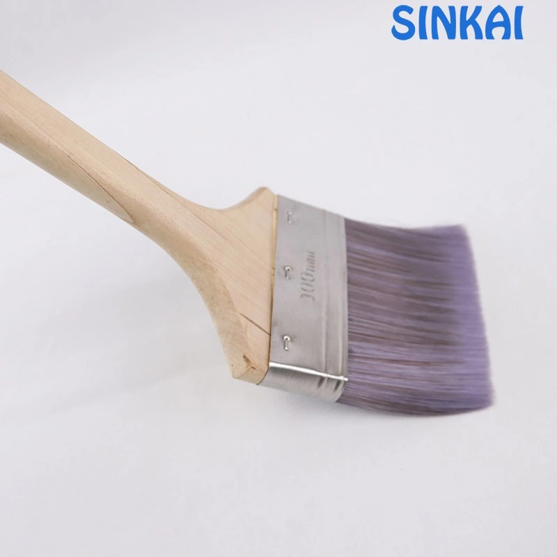 Factory Direct Sale Filaments Radiator Brush 	Extra Long Bent Natural Wood Handle