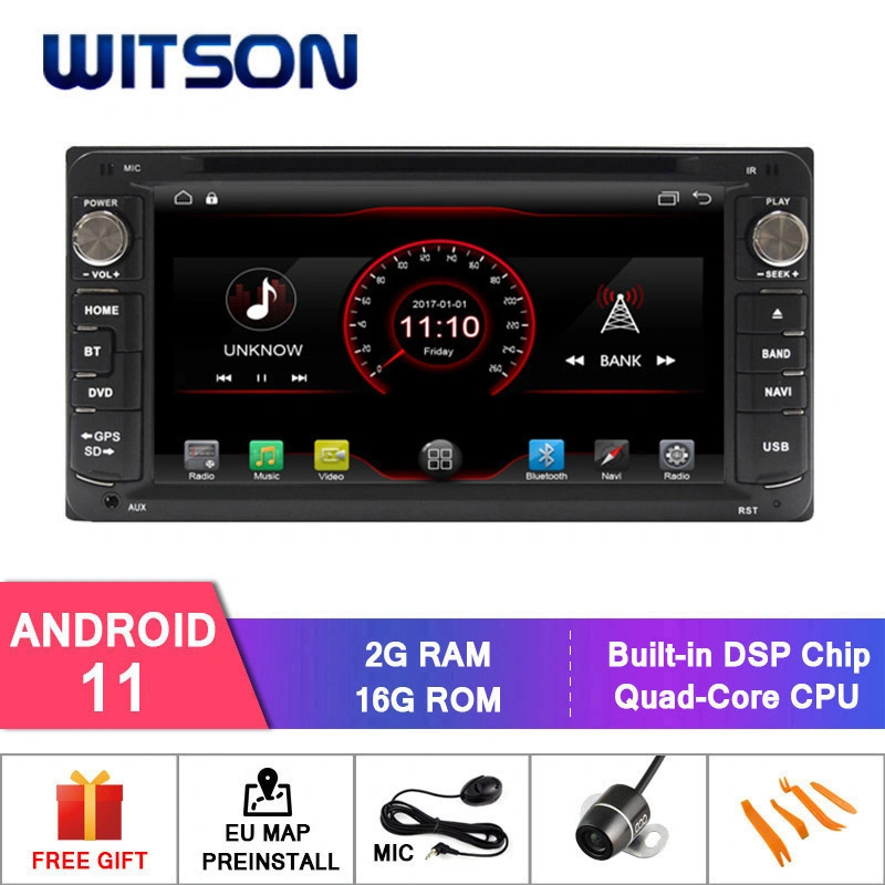 Witson Quad-Core Android 11 Car Radio DVD Player for Toyota Corolla (2000-2006) /Hilux (2001-2011) 2g RAM 16GB ROM