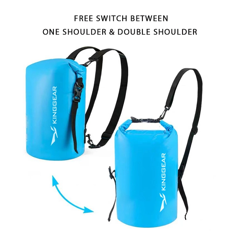 Outdoor Wholesale/Supplier Ocean Pack 5L 10L 15L 20L Floating Boating Fishing Swimming 500d PVC Ocean Pack Waterproof Dry Bag