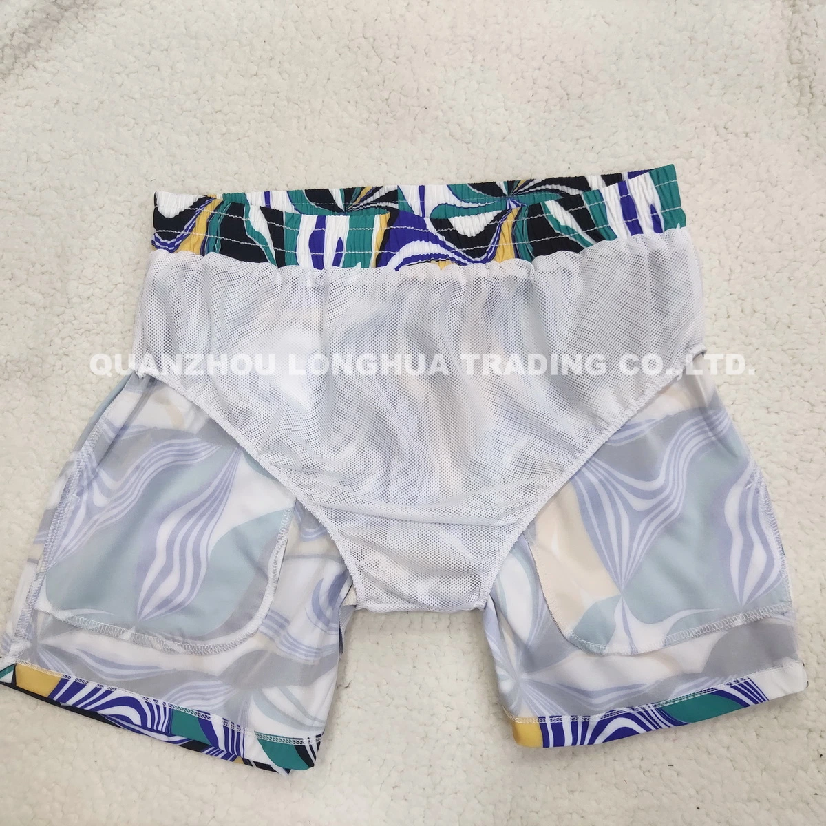 Mens Boys Swim Short Beach Short with Printing Underwear Apparel