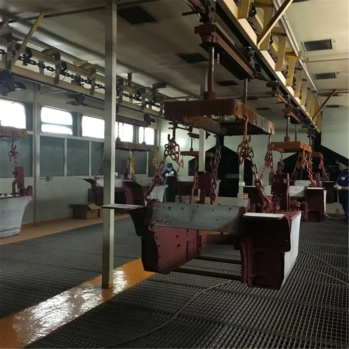 9t Automatic Powder Coating Painting Production Equipment with Spray Booth