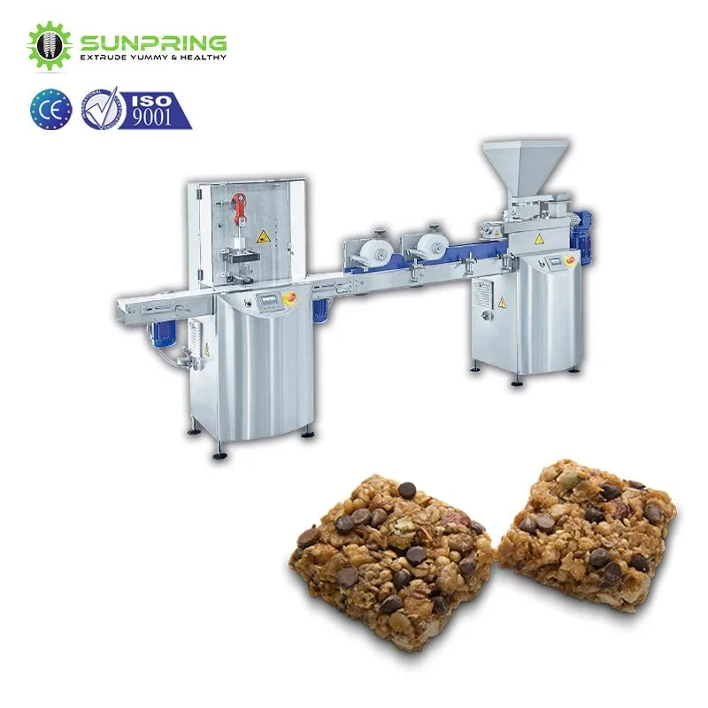 Em Stock Protein cereal Bar Extruder Máquina e Máquina de formação Barras de cereais e Bar de proteína linha de produção completa
