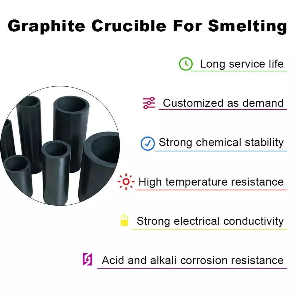 CNMI Graphite Crucible mold High Temperature Resistance Strong thermal conductivity copper melting bag for melting metal