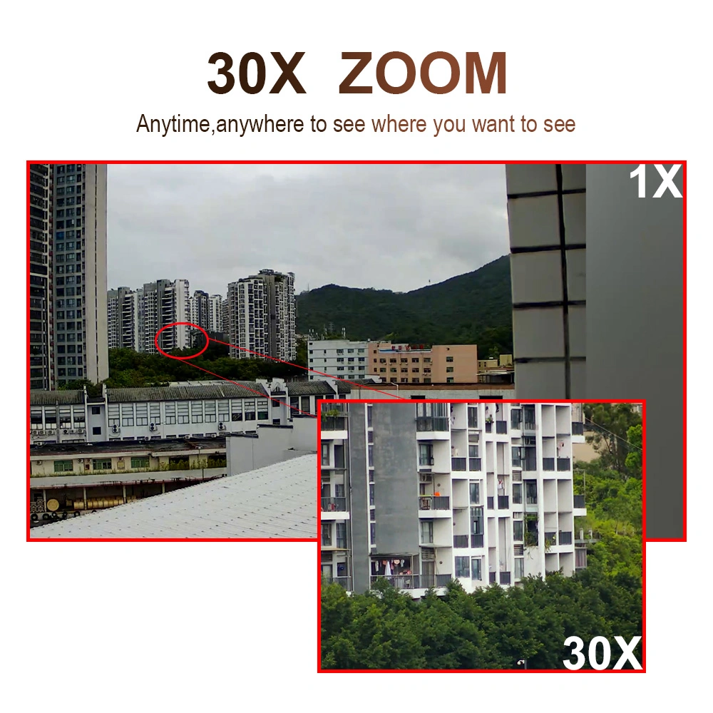 5.0MP 30X Starlight 4G WiFi Auto Tracking Dome PTZ Camera