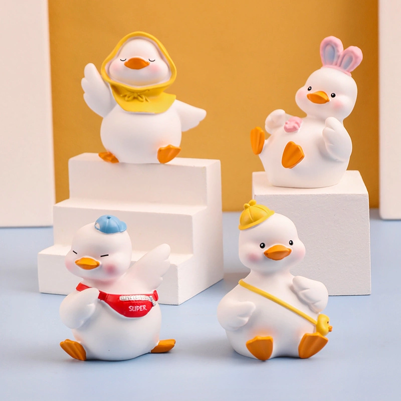 Mignon Momo Duck dessin cadeau créativité Accueil Décoration automatique résine