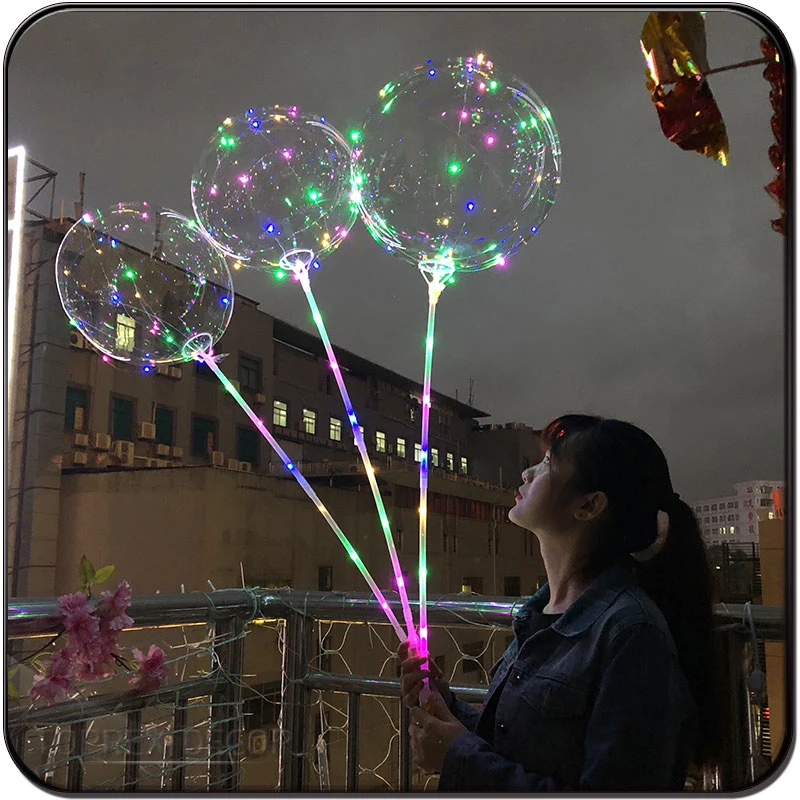 Toprex Valentine&prime; S LED Bobo Balloons with LED Fairy Lights