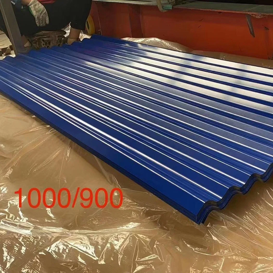 Best-Selling Red Color 665mm Galvanized Prepainted PPGI/PPGL Corrugated Roofing Sheet in Africa