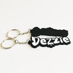 High Quality Customize Rubber Silicone Plastic PVC Key Chain Car Key Ring