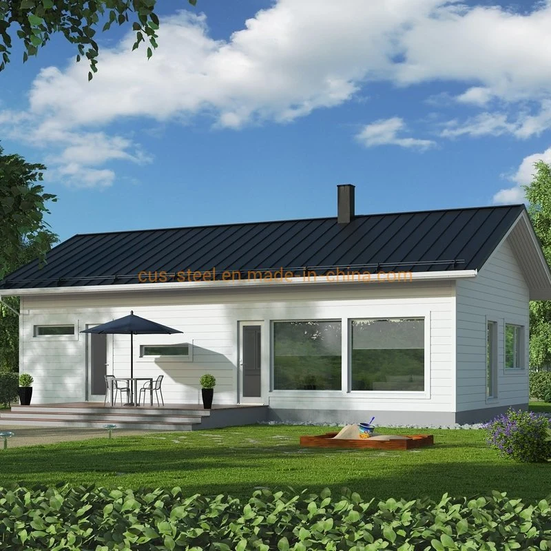 Low Cost Prefabricated Steel Frame Villa Long Lifespan Luxury Modular House