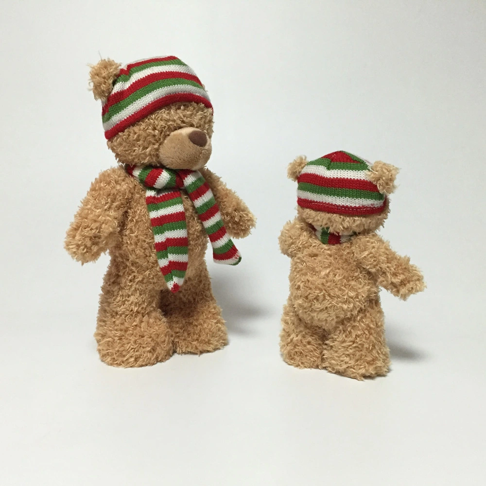 Fofo permanente Plush Soft recheadas de PP lenço de algodão Teddy Bear