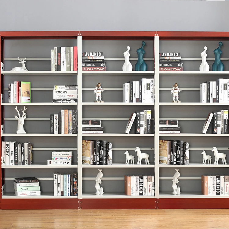 Customized Bookshop Racks Adjustable Steel School Library Bookshelf Reading Room Shelves