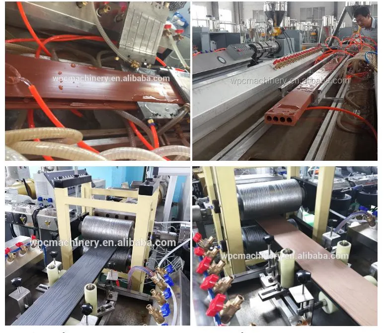 Deking Profiles PP PE WPC Machine Price / Waste Plastic Wood Composite Profiles Extruder Sjms65/132 / WPC Production Line Manufacturer