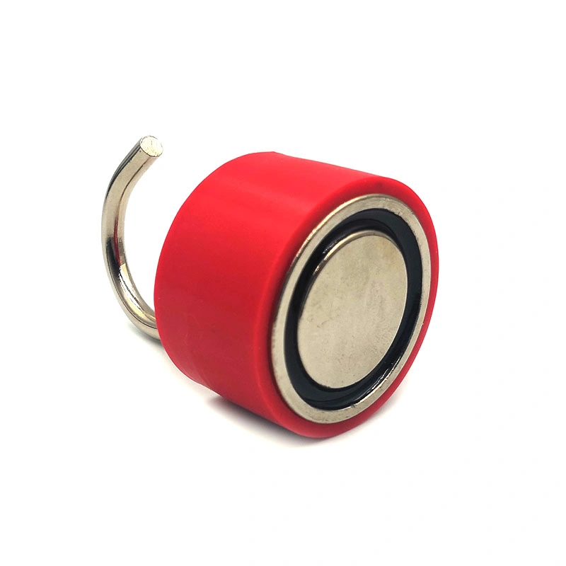 D45x25.5mm de diâmetro de elevação de neodímio Pot Vermelho do magneto do saco plástico Pot ferramenta magnética titular