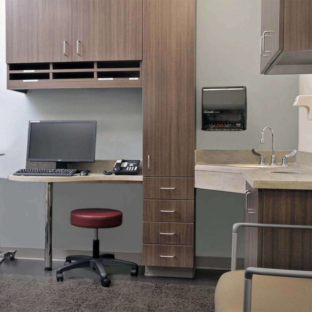 Medical Contract Healthcare Storage Furniture Design Used in Exam and Patient Room Hospital Cabinets