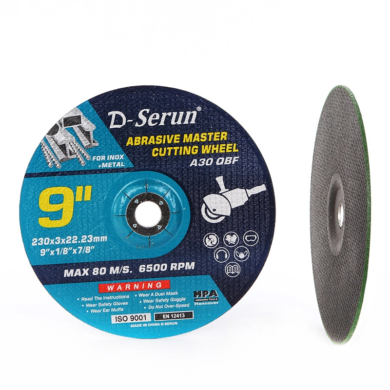 9 Inch Black Color Grinding Disc OEM Cut Cutting Grind Wheel