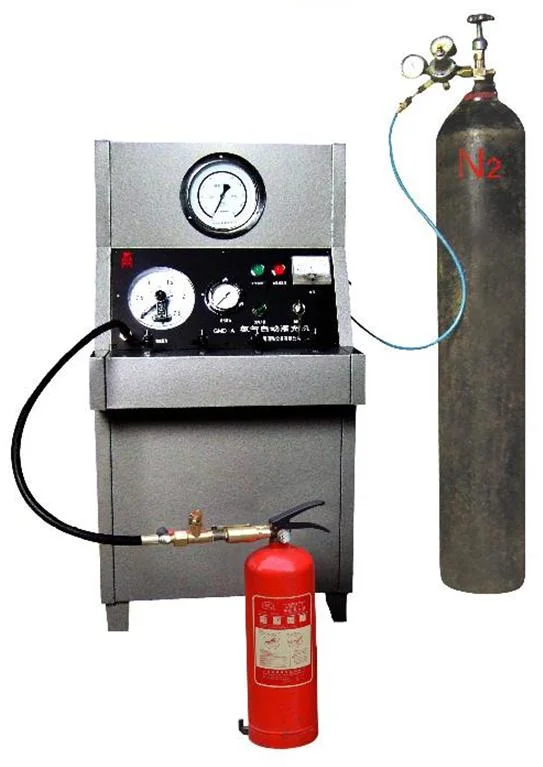 Máquina llenadora Gmf-B para extintor de polvo seco