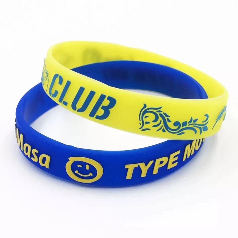 Bracelet en silicone Multi-Size peuvent être personnalisés Cadeaux promotionnels Couleur mixte