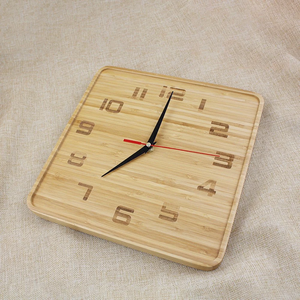 Plaza personalizados promocionales clásicos de madera de estilo retro bonito reloj de pared y vendiendo bien en todo el mundo