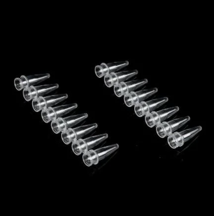 شريط DNA المختبر / RNAse Flat Cap 8PCS 8-Linked PCR Tube