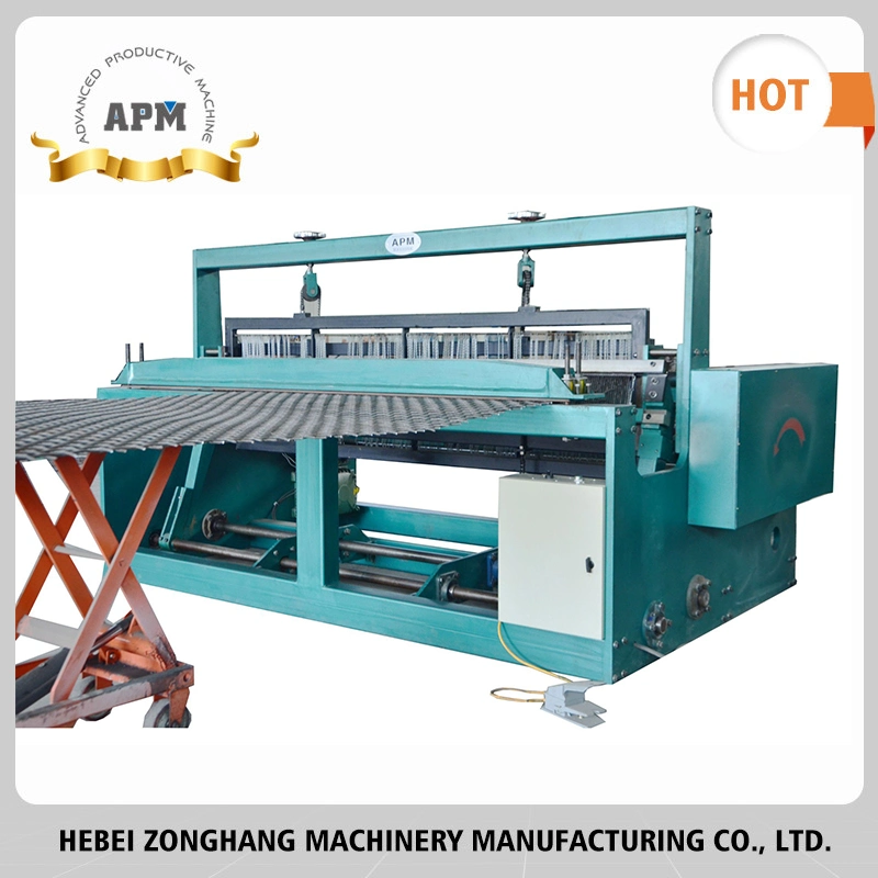 Semi Automatic Crimped Wire Mesh Assembly Fence Net Sieve Screen Weaving Machine