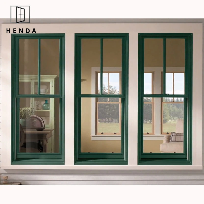 Vertical Sliding Window up Slide Security House Material Aluminum/PVC Windows