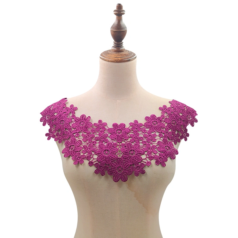 High quality/High cost performance  Cotton Embroidery Chemical Lace Collar for Women Clothing Garment Accessories