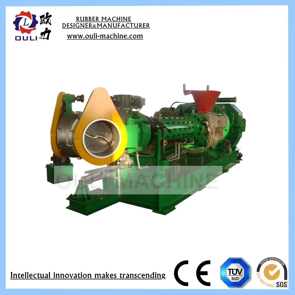 Hot Feed Rubber Extruder for Shaping Extrusion of Rubber Products