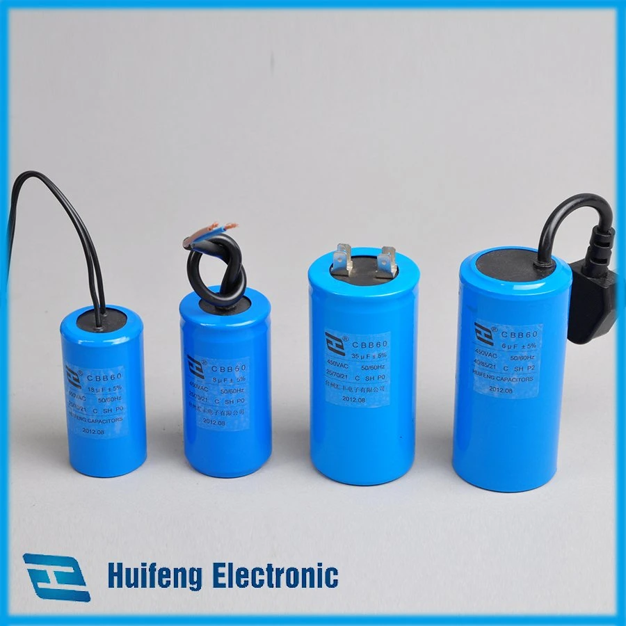 Multiple Specifications Cbb60 Polypropylene Film Resistor Capacitor Washing Machine and Dryer