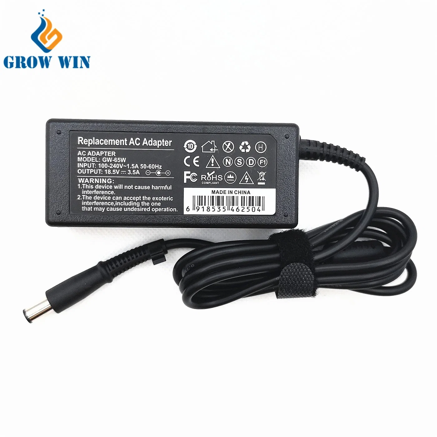 China Wholesale/Supplier Laptop Accessories Parts for HP 65W 18.5V 3.5A 7.4X5.0mm