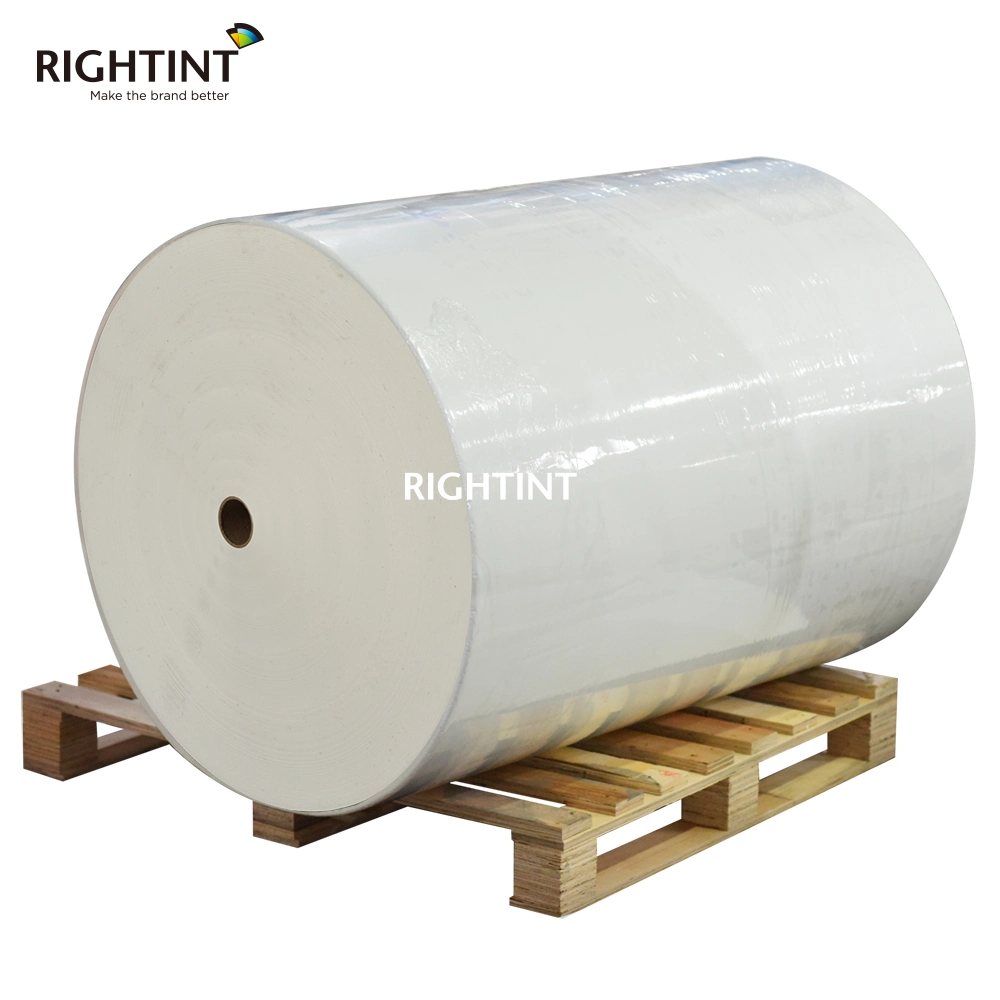 Self Adhesive Paper PP Synthetic Paper Label Stock Raw Material Sticker Jumbo Rolls