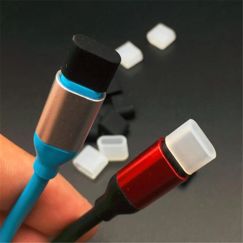 Proteção contra pó micro USB em borracha de silicone personalizada e não padrão