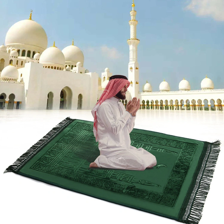 2023 Prayer Mink Rug New Travel Portable Mosque Muslim Prayer Mats Soft Rugs Islamic Carpet Turkey Prayer Carpet Muslim Custom Mosque Pray Mat