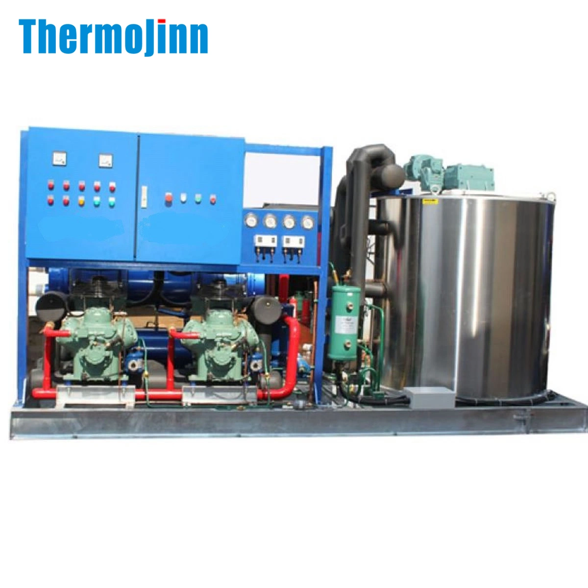 Thermojinn Ice Machine Flake Fishery Ice Thickness 1.5-2.5mm Seawater Flake Ice Machine