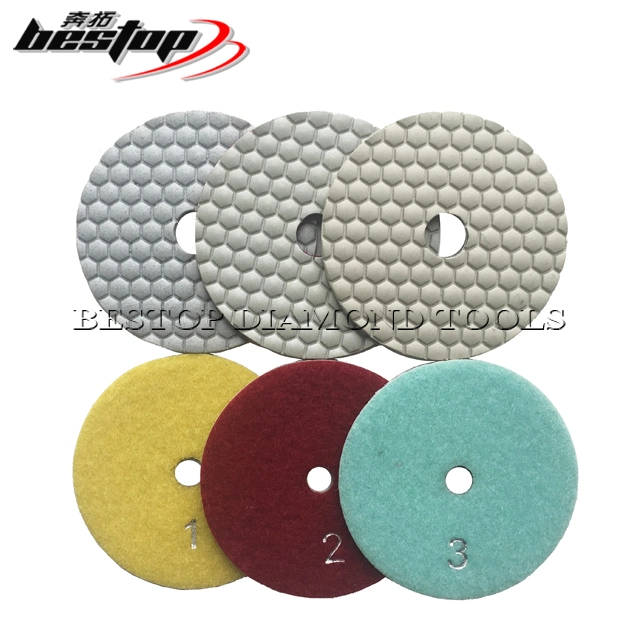 4" Diamond 3 Step Polishing Disc for Granite and Marble