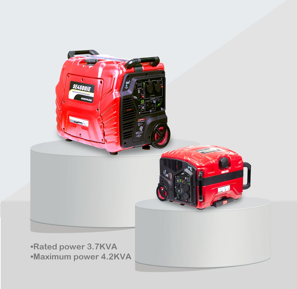 Se4500ie 3000W 3kw 4kw Super Silent Camping or Home Use Portable Gasoline Engine Inverter Generator with Wheels