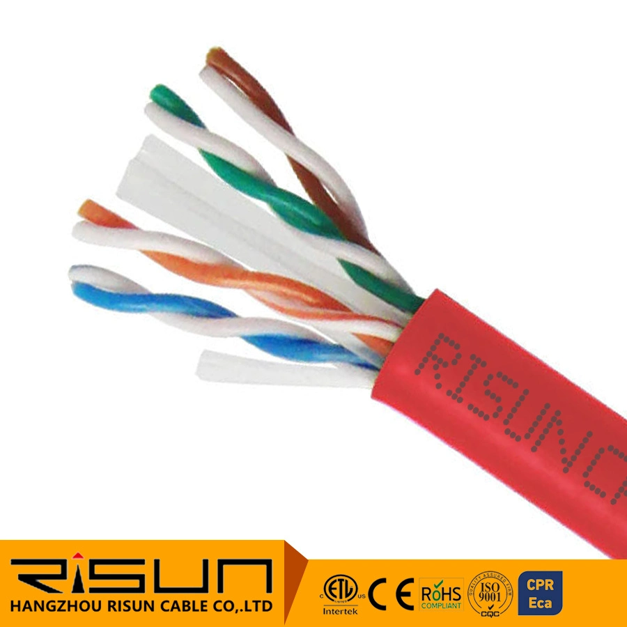 Cuatro colores Factory Outlet UTP CAT6 cable de LAN para el metro