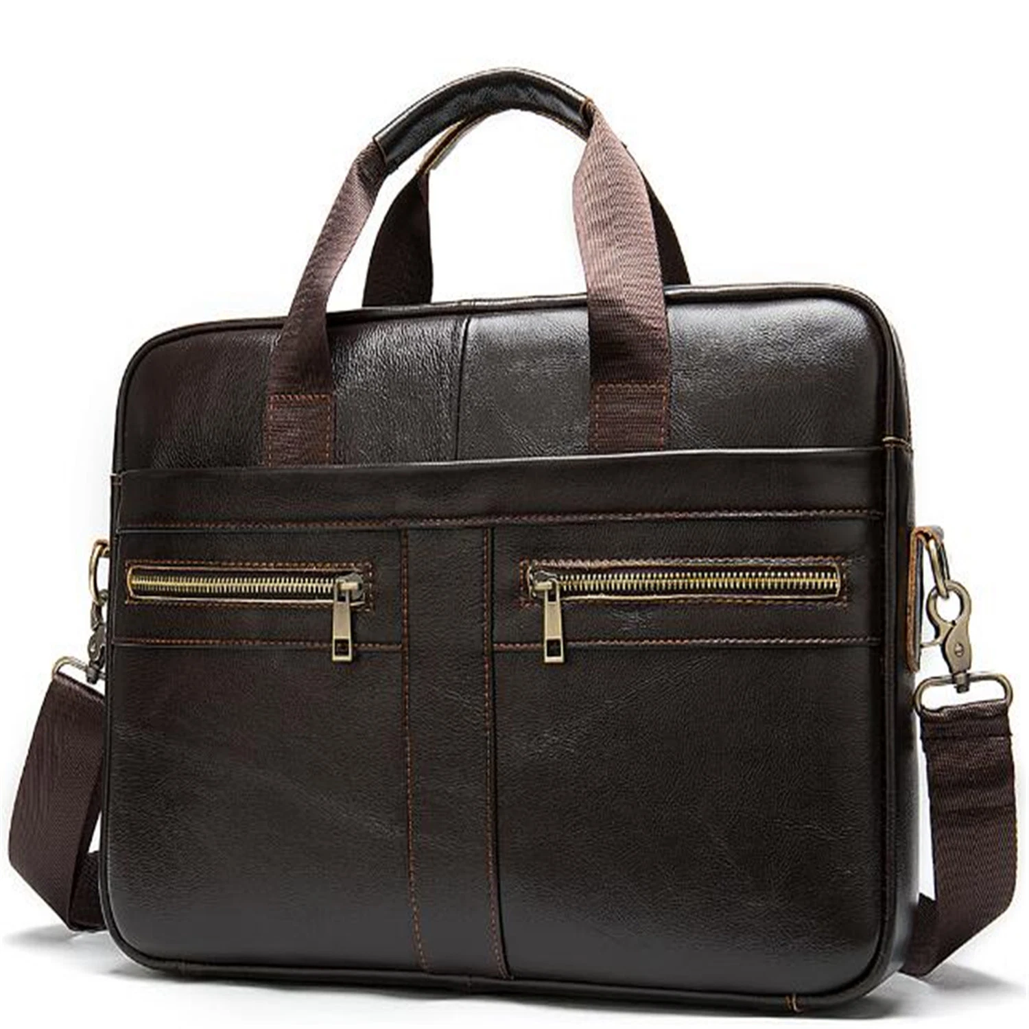 Waterproof Genuine Leather Laptop Bags